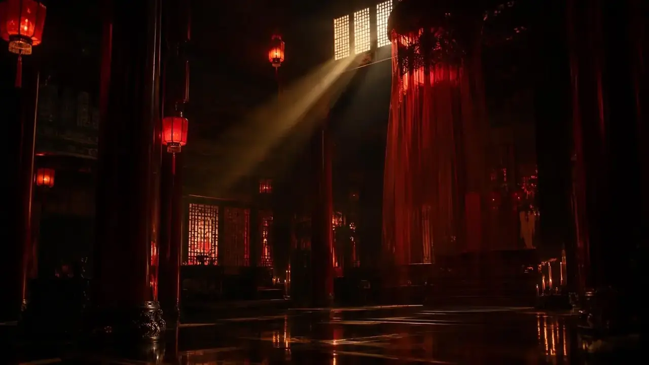 穿书后我嫁给了反派暴君剧照背景,暖光剧场风格